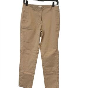 J. Jill Live-In Chino Pants Women’s Size 2 Khaki Beige Straight Leg Stretch Work